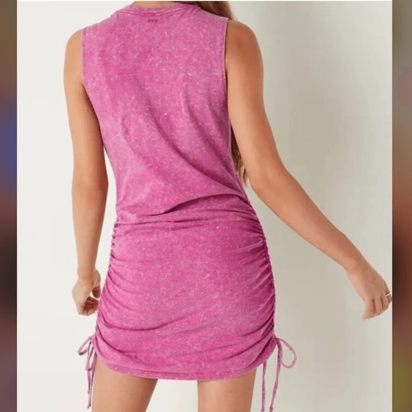PINK Victoria's Secret Ruched Pink Mini Dress - Picture 3 of 7